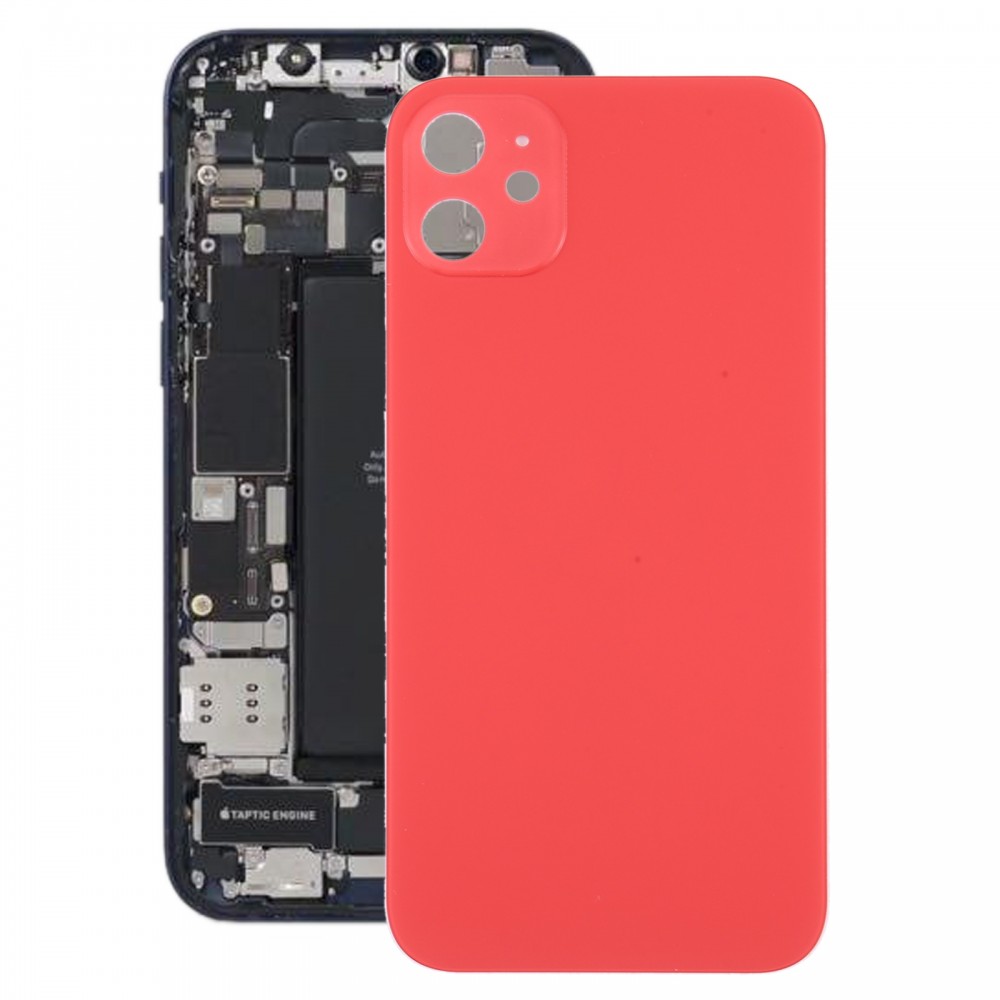 Glass Back Cover with Appearance Imitation of iPhone 12 for iPhone XR(Red) iPhone Replacement Parts Apple iPhone XR